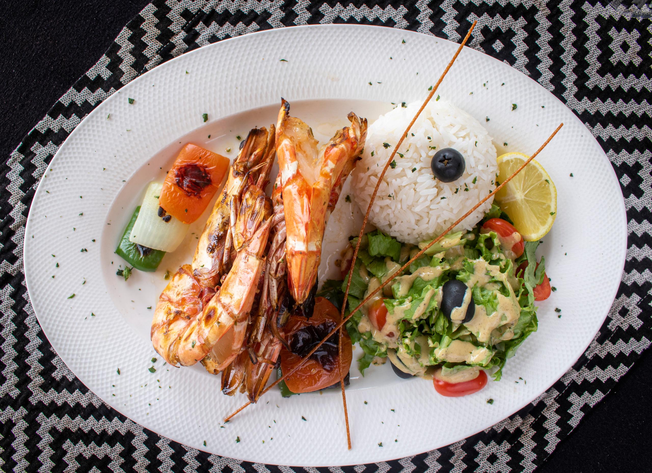 Crevettes grillées